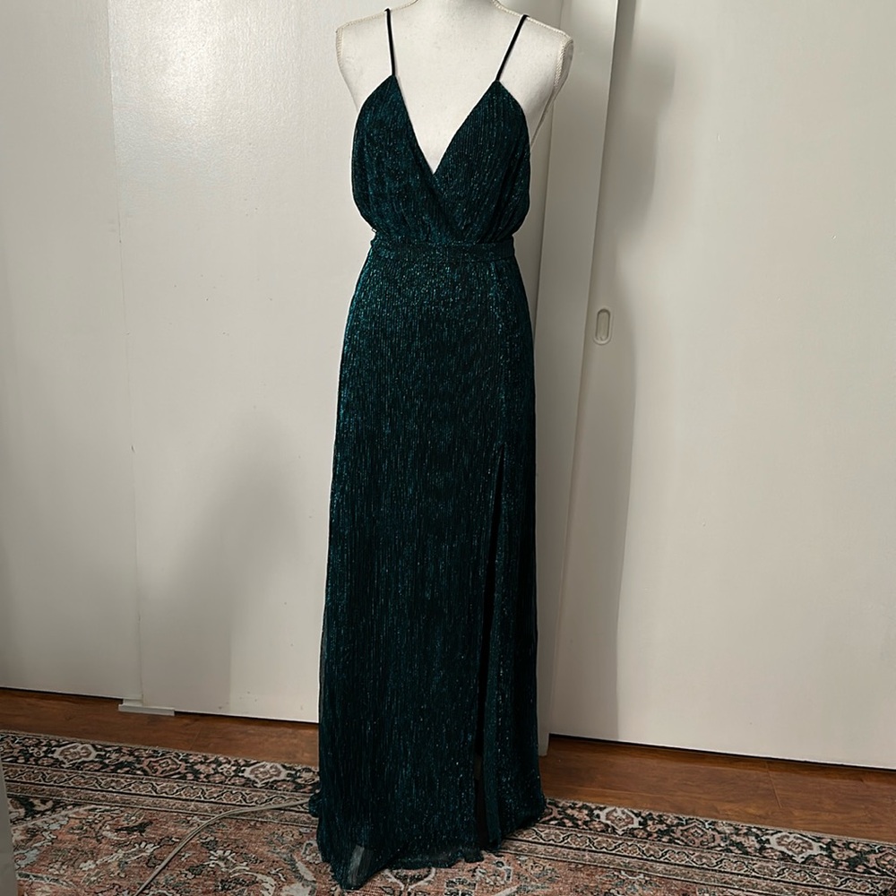 New with tags X REVOLVE Harper Gown in Blue by Michael Costello size XS